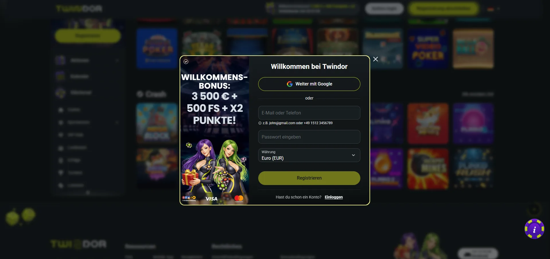 Twindor Casino Spiele